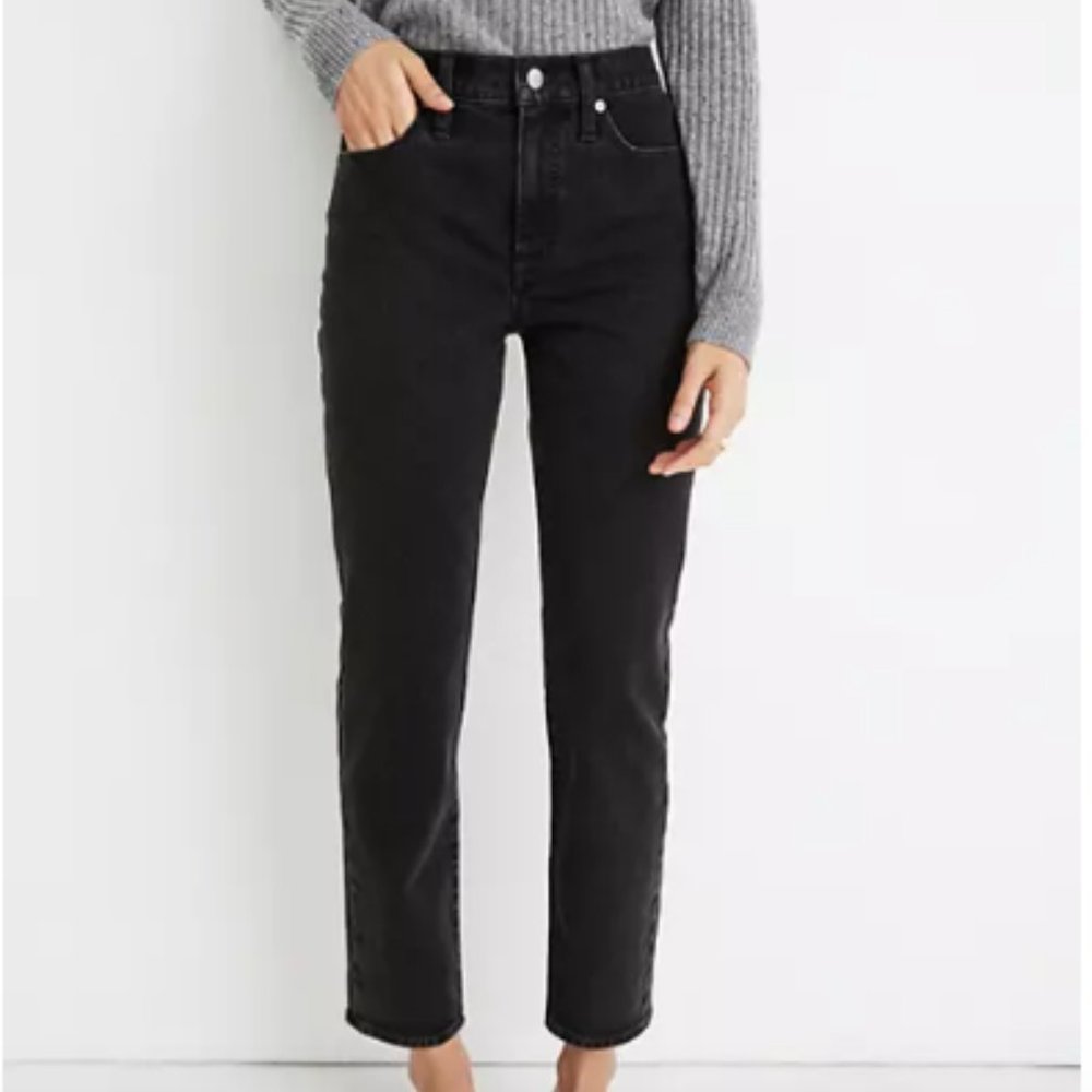 NEW! MADEWELL BLACK TOMBOY STRAIGHT JEANS